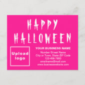 Carte de vacances Pink Pat Business Halloween (Devant)