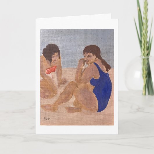 Carte de vacances plage (Devant)