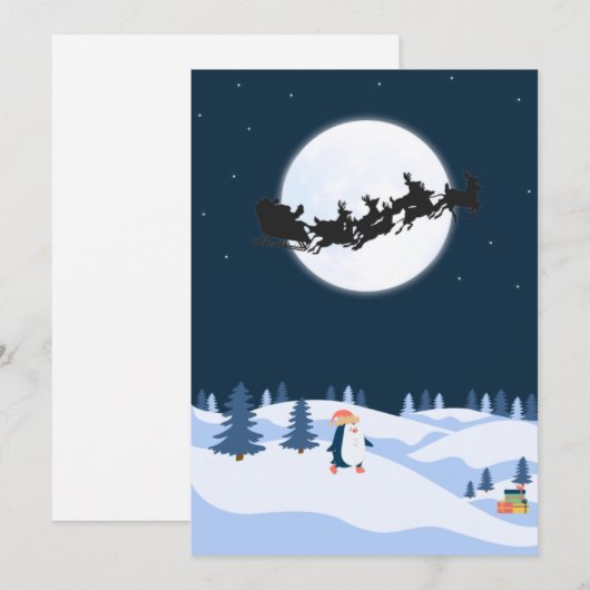 carte de vacances plat (Devant / Derrière)