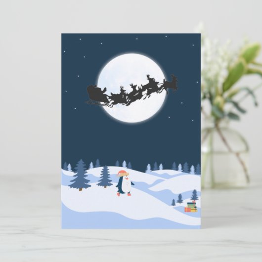 carte de vacances plat (Debout devant)