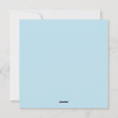 Carte de vacances plat Lion et agneau (Dos)