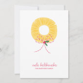 Carte de vacances plat Mele Kalikimaka Ananas (Devant)