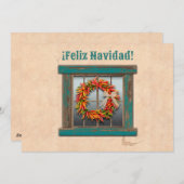 Carte de vacances Plat Ristra Wreath (Devant / Derrière)