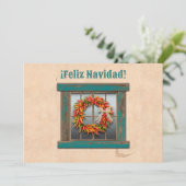 Carte de vacances Plat Ristra Wreath (Debout devant)