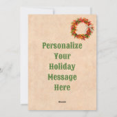 Carte de vacances Plat Ristra Wreath (Dos)