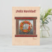 Carte de vacances Plat Ristra Wreath (Debout devant)