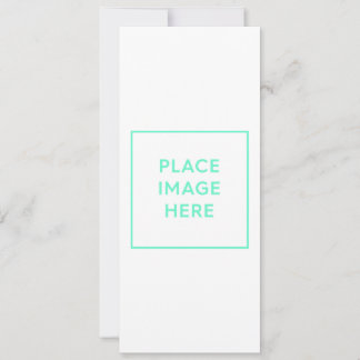 Carte de vacances plat, taille : 4 po x 9,25 po