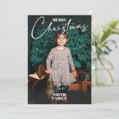 Carte de vacances plate (Debout devant)