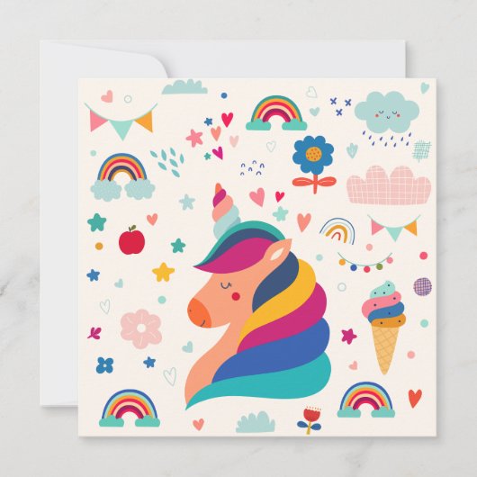 Carte de vacances plate (Devant)