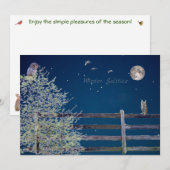 Carte de vacances plate (Devant / Derrière)