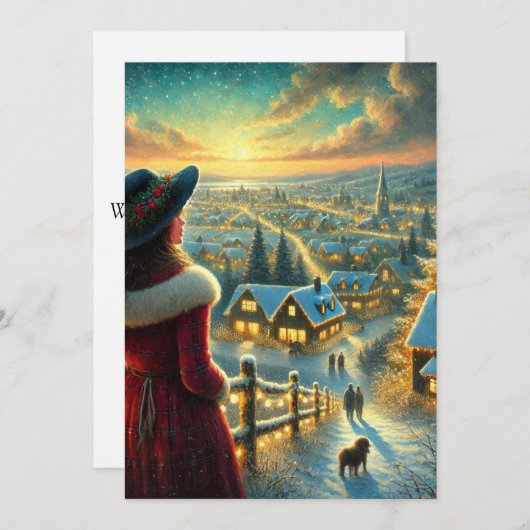 Carte de vacances plate (Devant / Derrière)