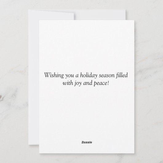 Carte de vacances plate (Dos)