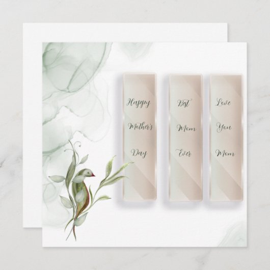 Carte de vacances plate  (Devant / Derrière)