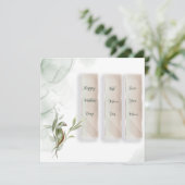 Carte de vacances plate  (Debout devant)