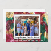 Carte de vacances plate (Devant / Derrière)