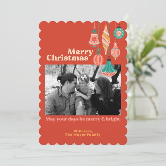 Carte de vacances plate (Debout devant)