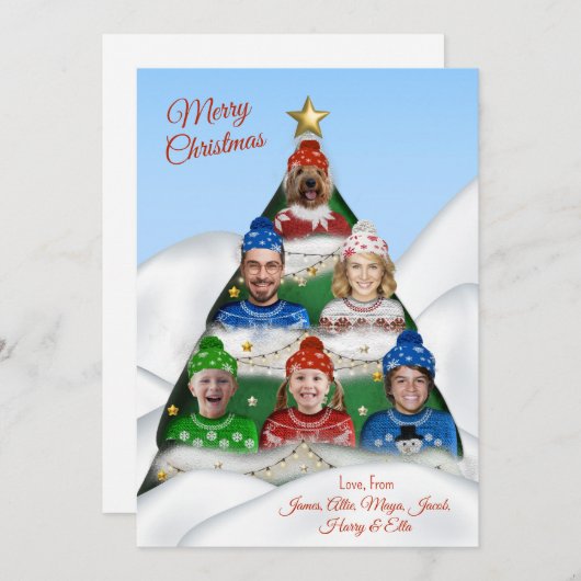 Carte de vacances plate (Devant / Derrière)