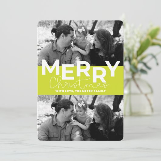 Carte de vacances plate (Debout devant)