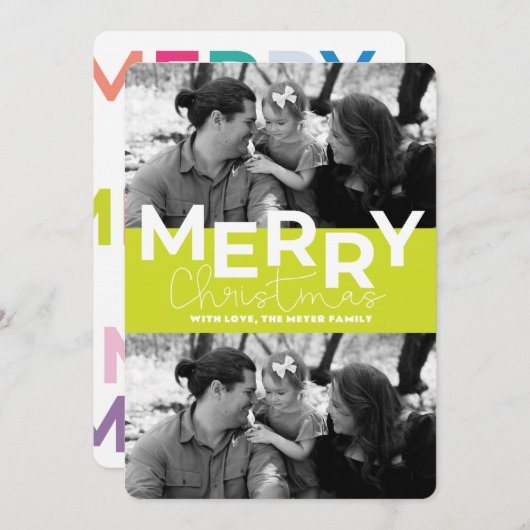 Carte de vacances plate (Devant / Derrière)