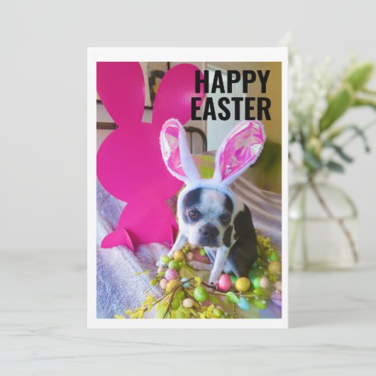 Carte de vacances plate (Debout devant)