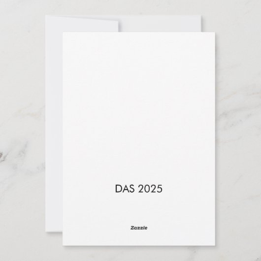 Carte de vacances plate (Dos)