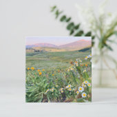 Carte de vacances plate (Debout devant)