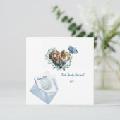 Carte de vacances plate (Debout devant)