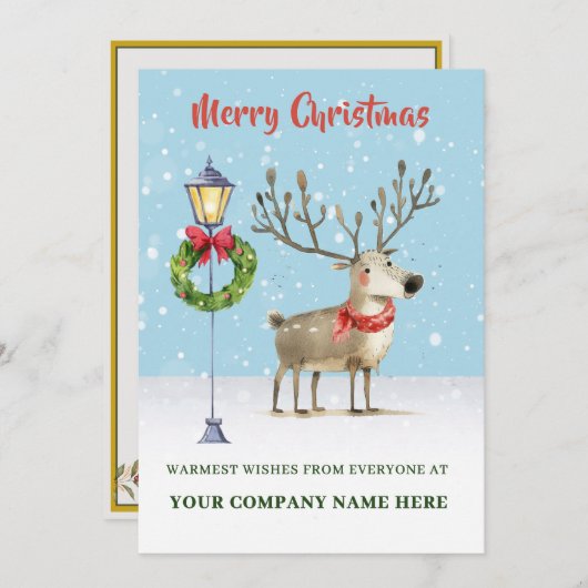 Carte de vacances plate (Devant / Derrière)