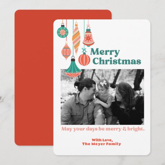 Carte de vacances plate (Devant / Derrière)