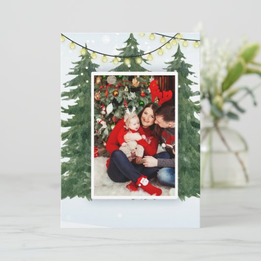 Carte de vacances plate (Debout devant)