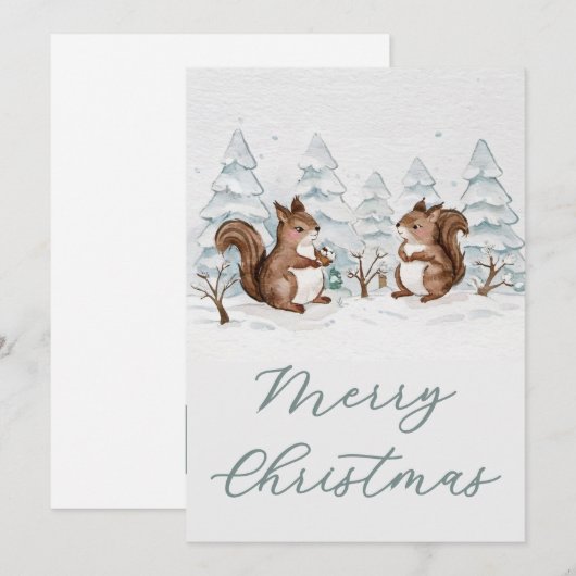 Carte de vacances plate (Devant / Derrière)