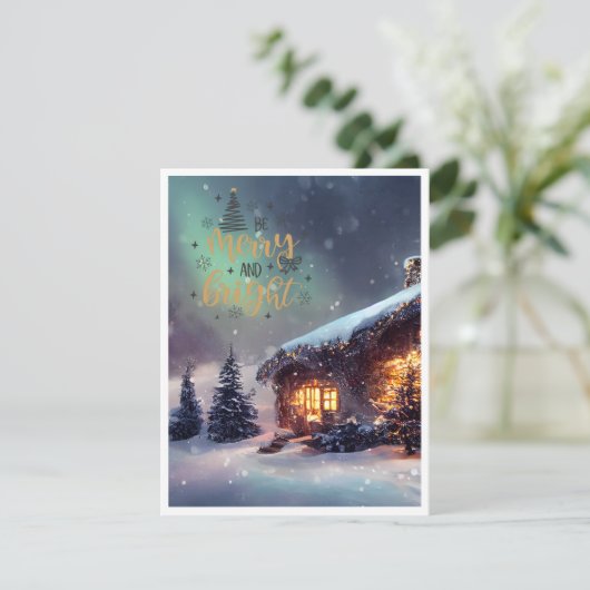 Carte de vacances plate (Debout devant)