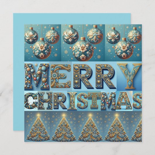 carte de vacances plate (Devant / Derrière)