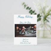 Carte de vacances plate (Debout devant)