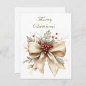 Carte de vacances plate (Devant / Derrière)