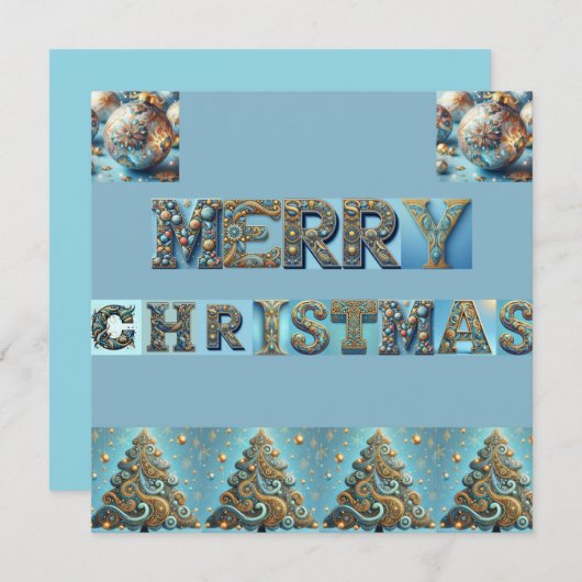 carte de vacances plate (Devant / Derrière)