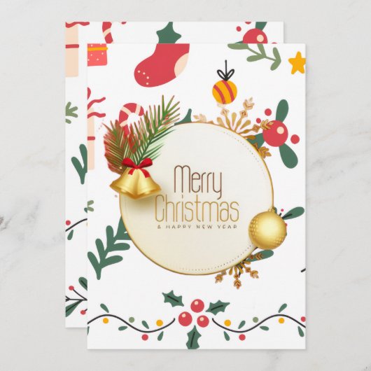 Carte de vacances plate (Devant / Derrière)