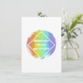 Carte de vacances plate (Debout devant)