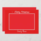 Carte de vacances plate (Devant / Derrière)