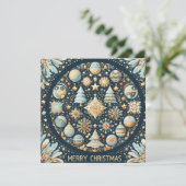 carte de vacances plate (Debout devant)