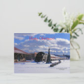 Carte de vacances plate (Debout devant)