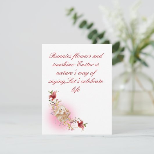 Carte de vacances plate (Debout devant)