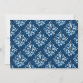 Carte de vacances plate avec photo de poinsettia b (Dos)