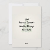 Carte de vacances plate avec un gnome mignon dans (Dos)