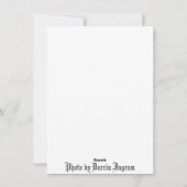 Carte de vacances plate avec un vase de roses (Dos)