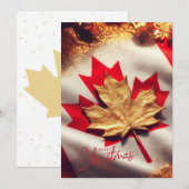 carte de vacances plate canadienne (Devant / Derrière)