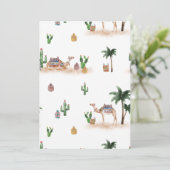 Carte de vacances plate Chameaux du désert (Debout devant)