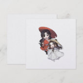 Carte de vacances plate Chibi Tgcf (Devant / Derrière)