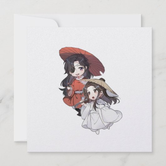 Carte de vacances plate Chibi Tgcf (Devant)