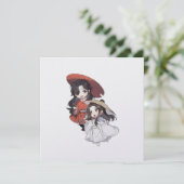 Carte de vacances plate Chibi Tgcf (Debout devant)